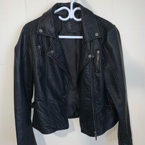 Faux leather jacket